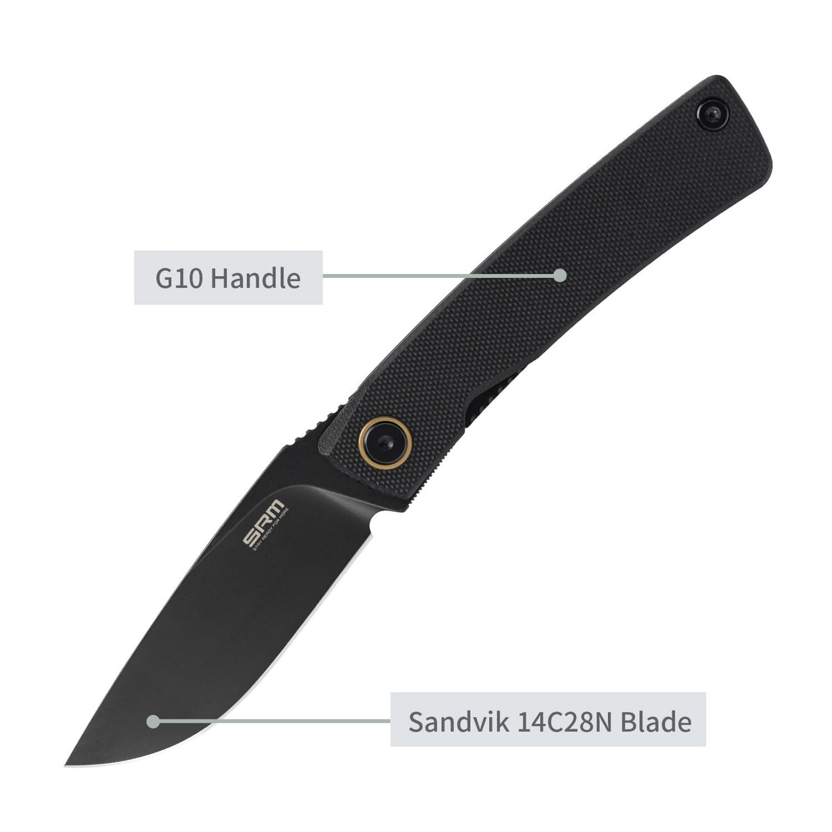 SRM slim, lightweight design keeps everyday carry unobtrusive.