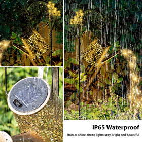 SRNPMIU solar watering can light enhances garden ambience on patios and pathways