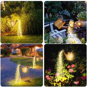 SRNPMIU solar watering can light night garden illumination on patio