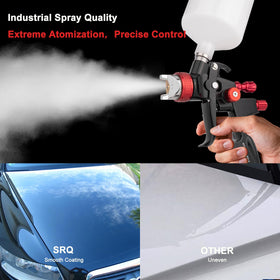 SRQLNTT 819 HVLP air regulator allows precise airflow control