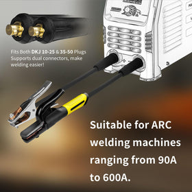 SSIMDER DINSE 35-50 plug supporting versatile welding connections.