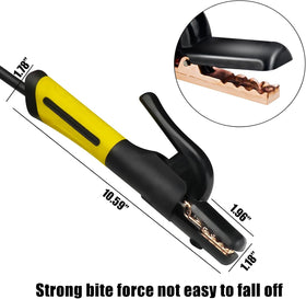 SSIMDER ground clamp lead providing secure grounding for reliable welds.
