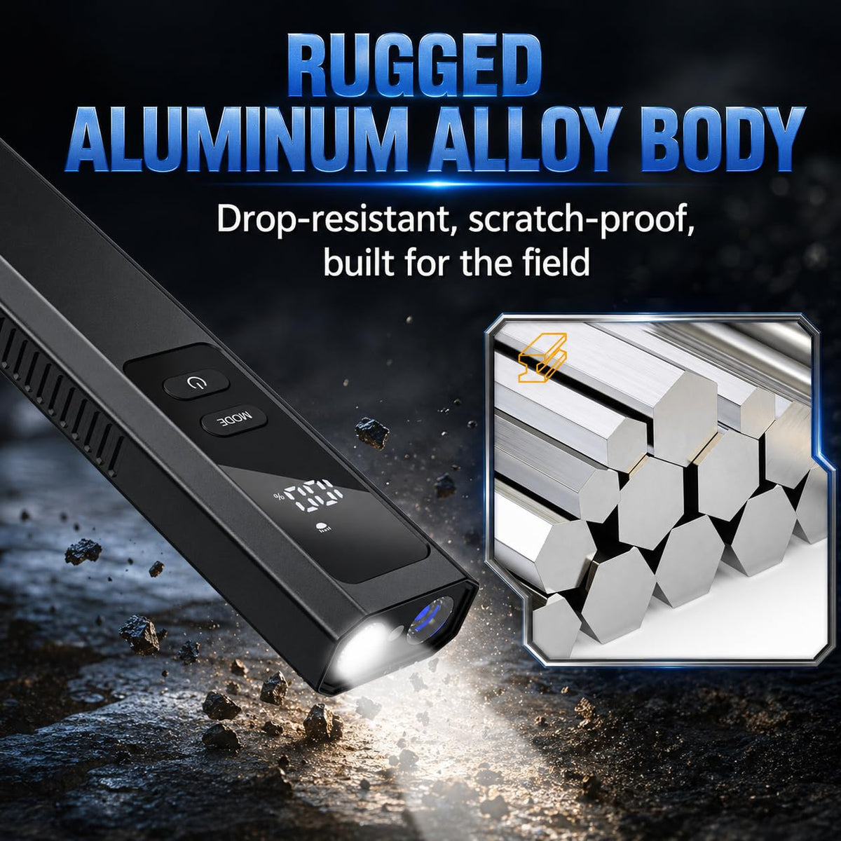 SSPONT EDC magnetic mounting enables hands-free lighting during repairs.