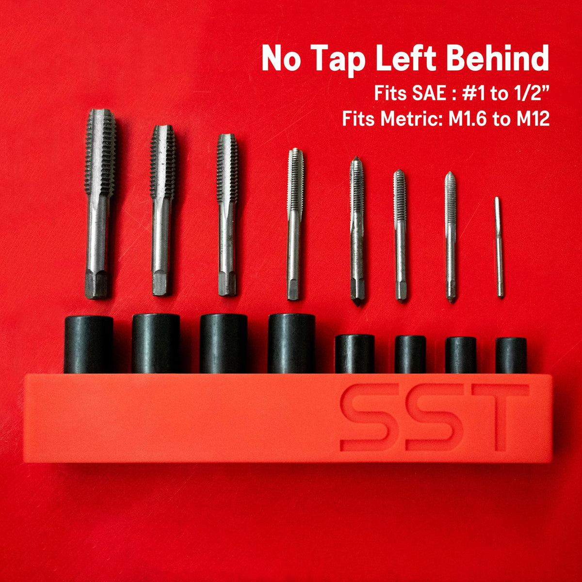Black oxide finish protects against wear in tough spaces.