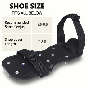 St !GIANTMAN Epoxy Shoes spikes secured with locking nuts for stability.