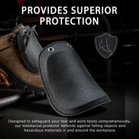 St !GIANTMAN metatarsal guard attached to shoes protects laces from damage.