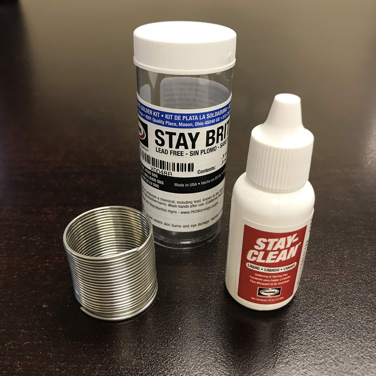 STA-BRITE SBSK silver solder, 3/64 in diameter, 1/2 oz, for precise metal joints.