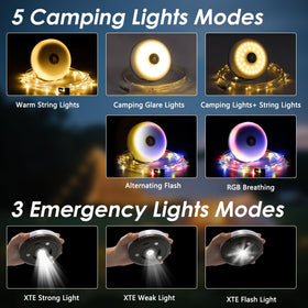 Staaricc 8-mode LED camp light offering flexible illumination options