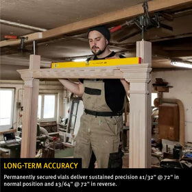 Bright vial system stays highly visible on tough job sites.