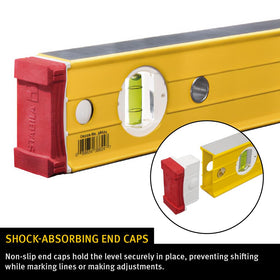 Stabila 10-inch magnetic torpedo with durable case for quick checks
