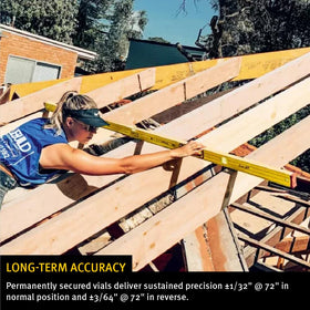 Stabila Type 196 78-inch level extending accuracy across long layouts