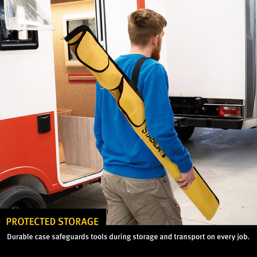 Stabila carry case keeping the 196 set organized and protected