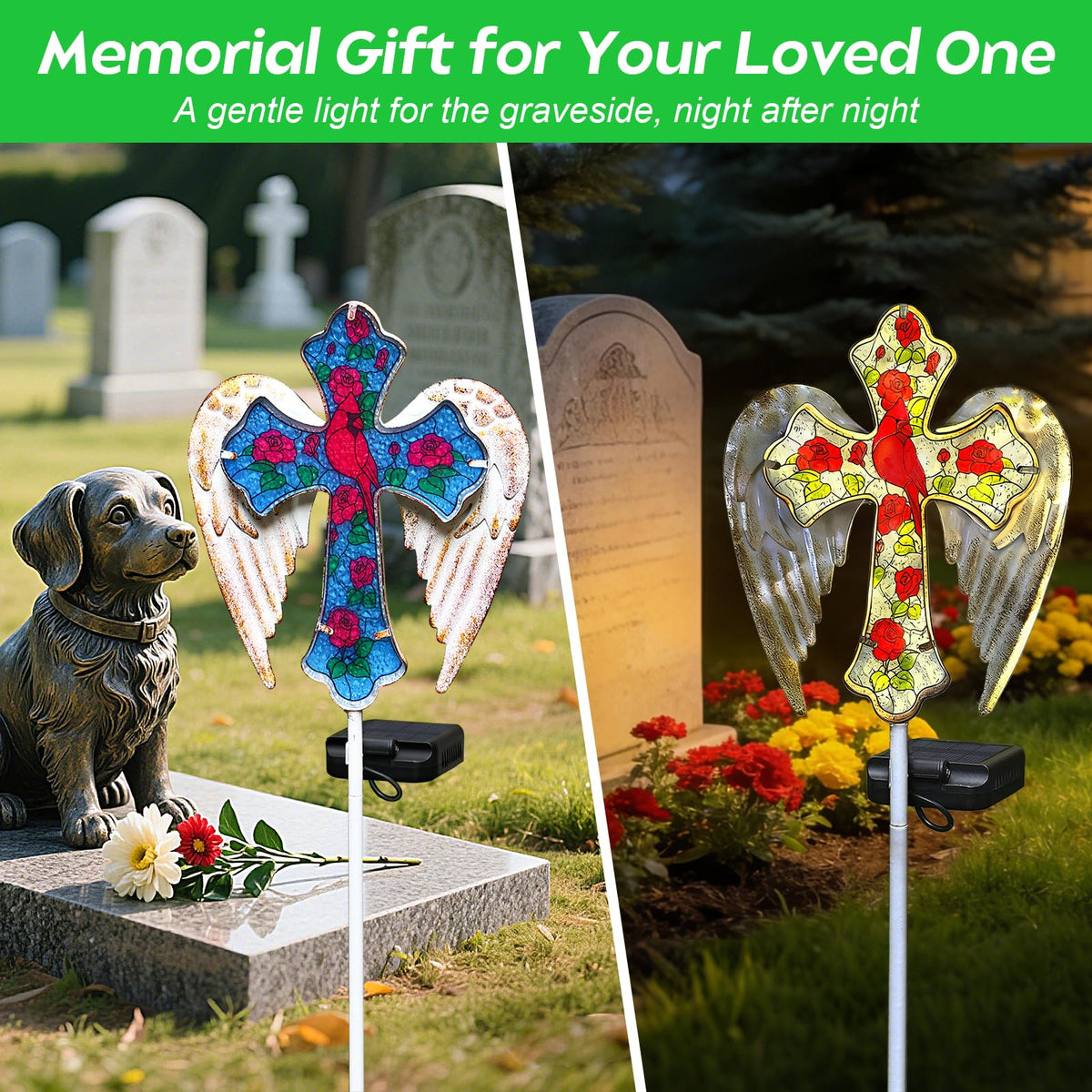 Stadeco butterfly cross light makes a thoughtful memorial gift for loved ones