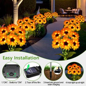 Stadeco gift-ready solar sunflowers ideal for women gardeners.