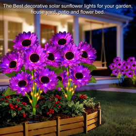 Stadeco 24-bloom arrangement enhances yard decor with lifelike blooms.