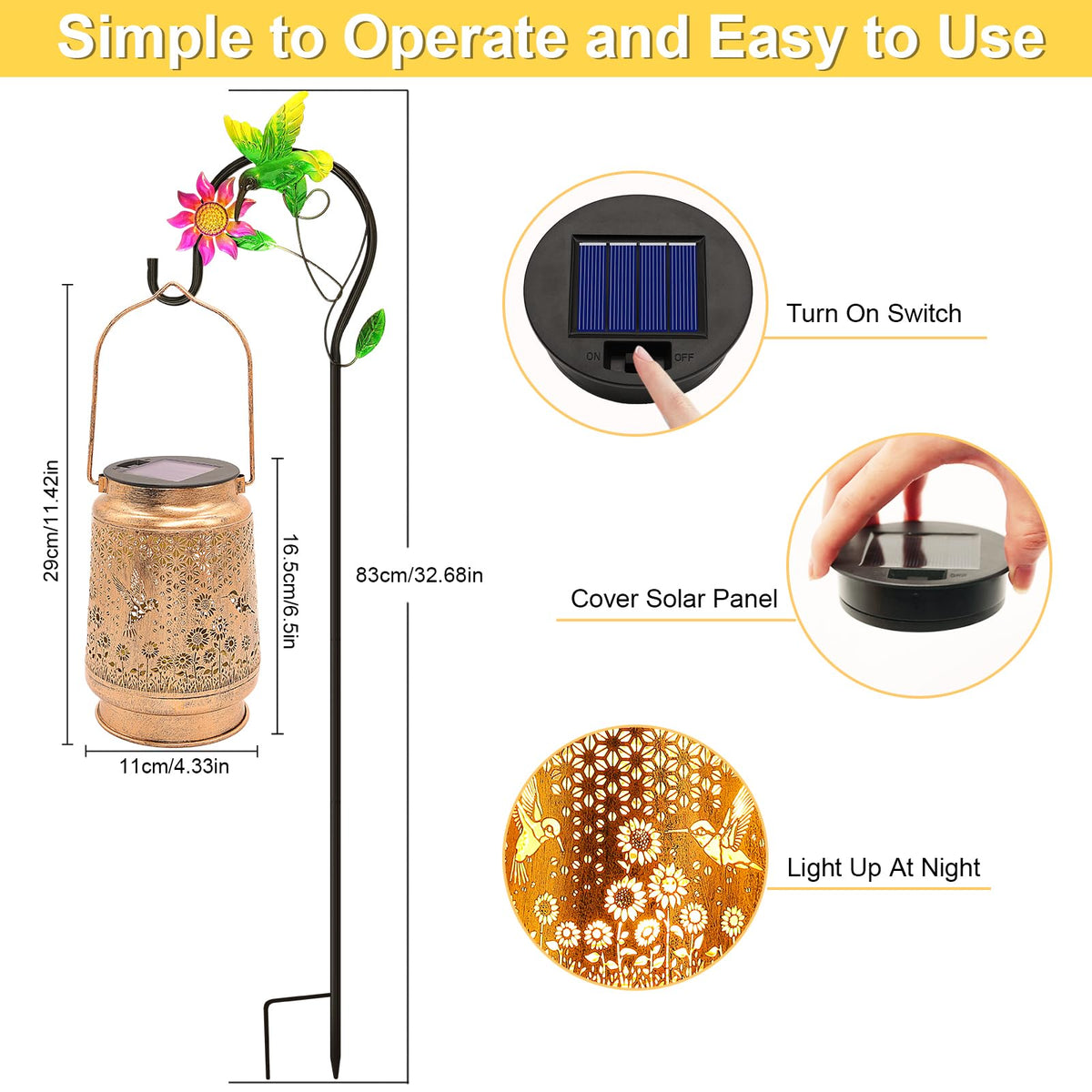 Stadeco waterproof lantern - outdoor light suitable for rain or shine