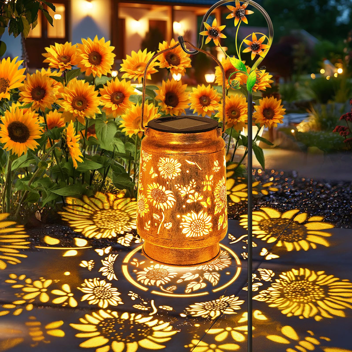 Stadeco Solar LED lanterns offer cozy lighting for gatherings.