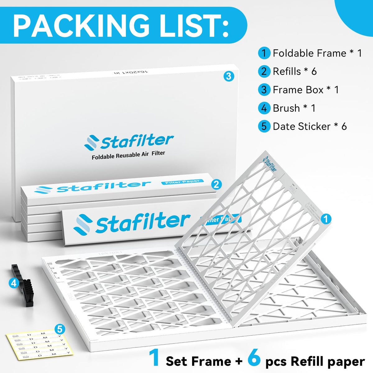 Stafilter eco-friendly packaging emphasizes compact shipping.