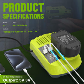 Stairlie P117 USB charger with dual ports for fast safe device charging.