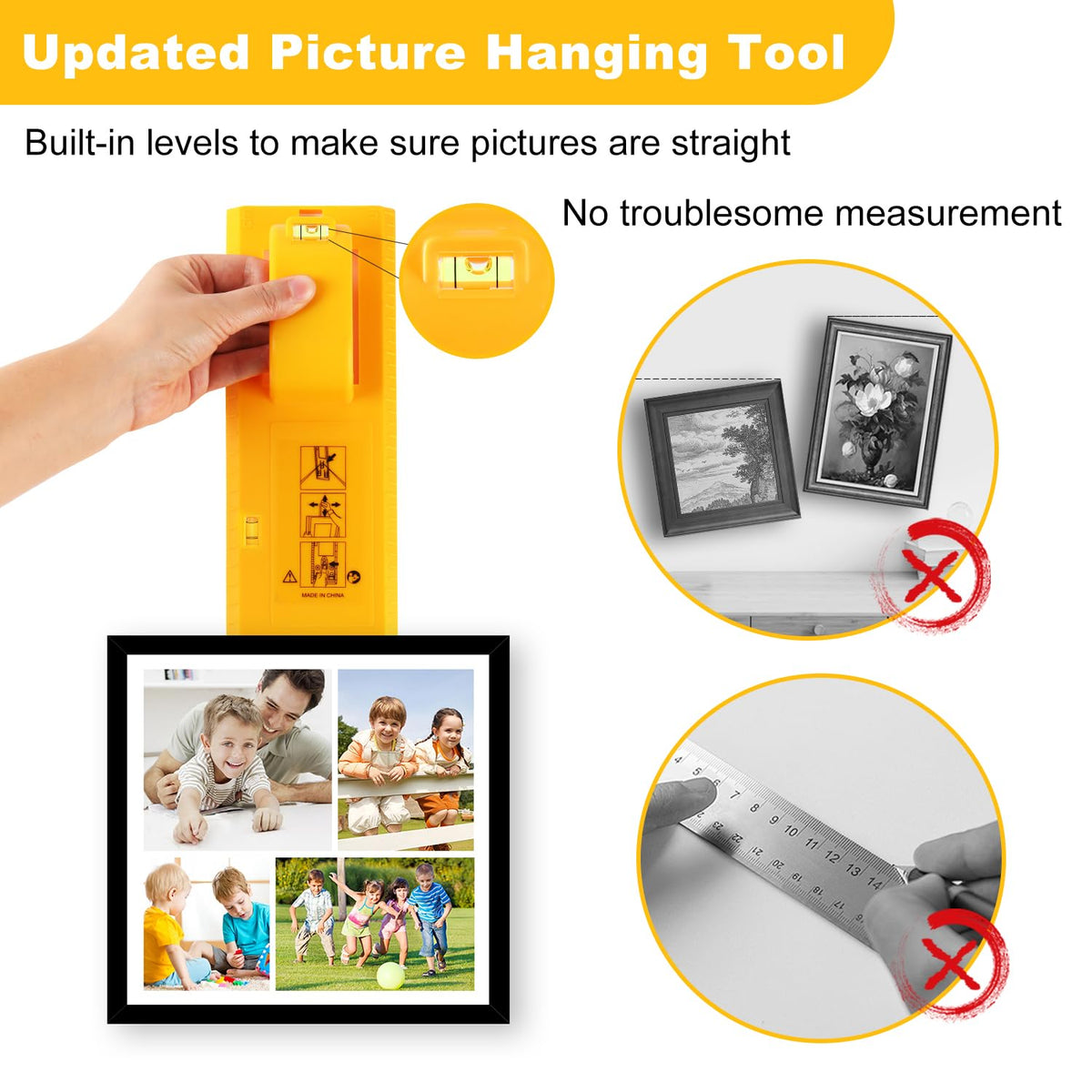 Stalishare assorted wall hangers provide versatile mounting options.