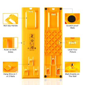 Stalishare D-rings and screw eyes for flexible hanging.