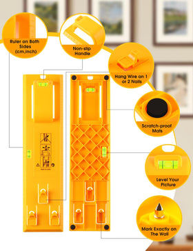 Stalishare kit works with sawtooth and wire hangers for various decor.