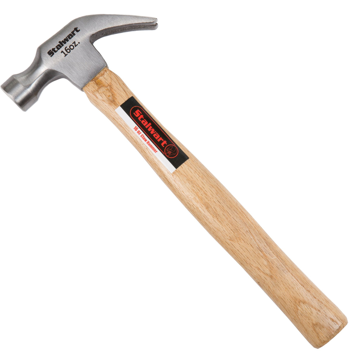 Stalwart 16-Ounce Claw Hammer face delivers smooth strikes to prevent surface marring.