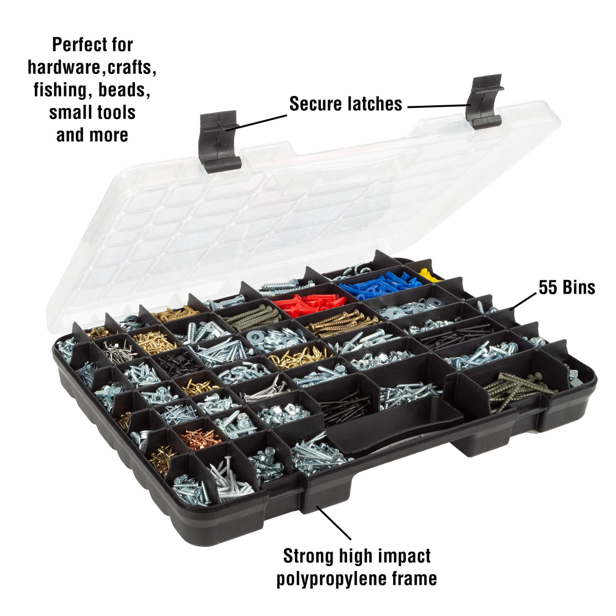 Stalwart 75ST6073 case with locks, secure storage on the go.