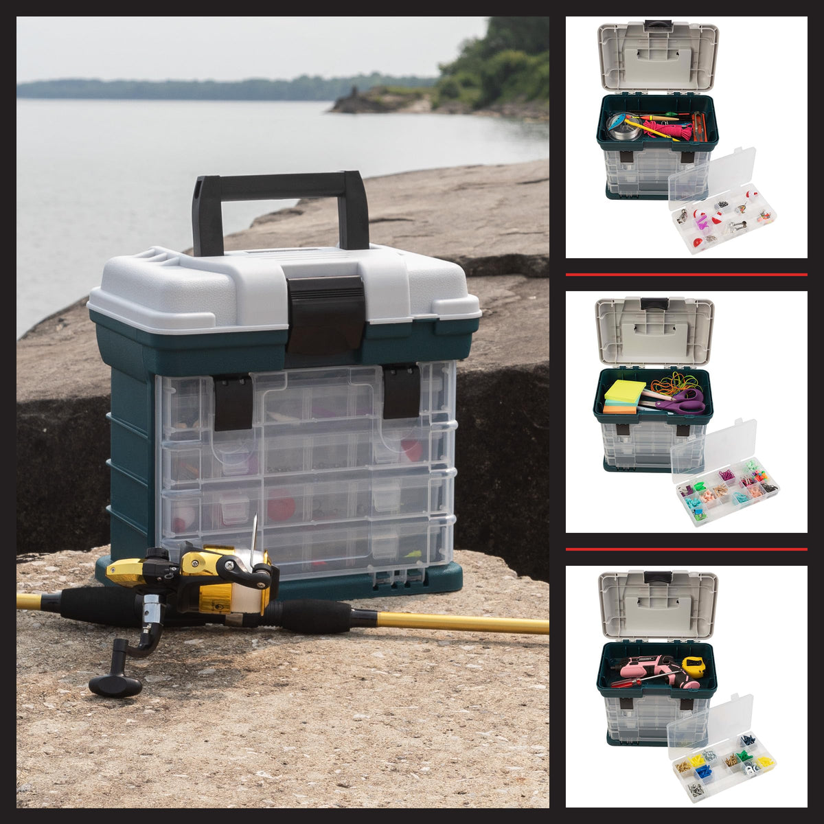 Stalwart organizer offers practical storage solutions for workshops or garages.