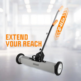 Stalwart magnetic sweeper 30-50 lb pull captures bolts and nails.