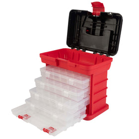 Stalwart portable tool box with removable drawers for easy small parts organization.