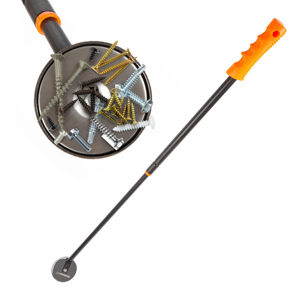 Stalwart telescoping magnetic pickup tool extends to 40 inches for hard-to-reach metal objects.