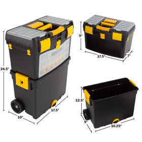 Stalwart tool box removable top storage for quick access to small parts