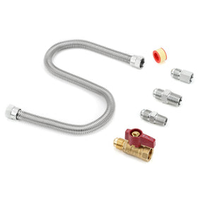 Stanbroil 22in stainless steel flexible gas connector for quick appliance hookups