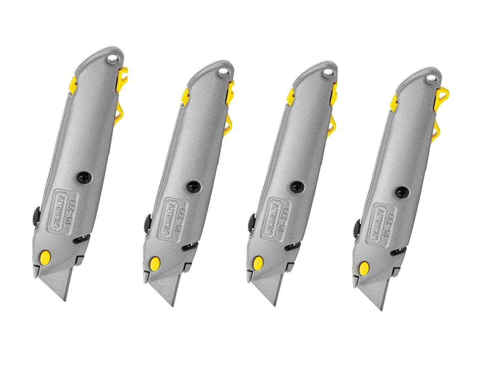 Stanley 10-499 QuickChange retractable knife with blade storage for quick blade swaps