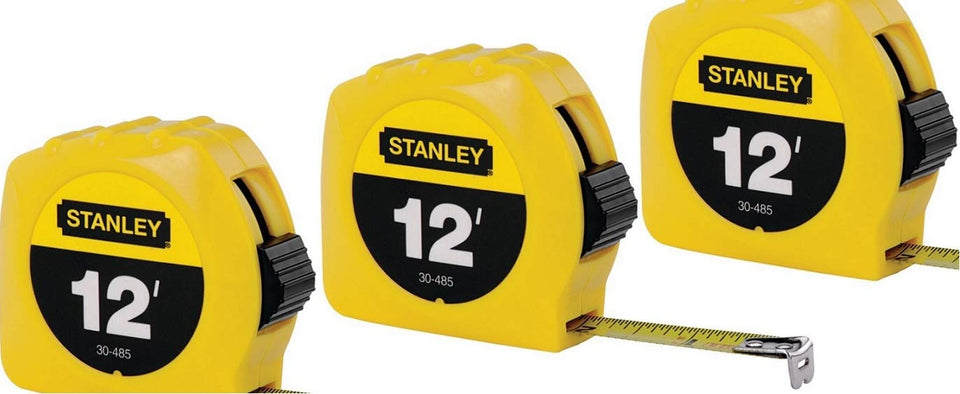 Stanley 30-485 tape measure with a high-contrast blade for quick site readings
