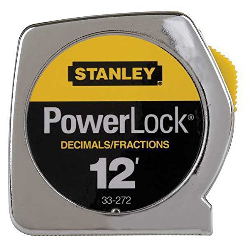 STANLEY 33-272 tape measure with automatic rewind for quick measurements.