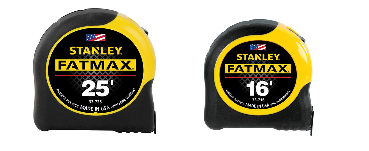 Stanley 70-455A value-pack tape measurers offer FatMax durability for precise measurements on job sites.