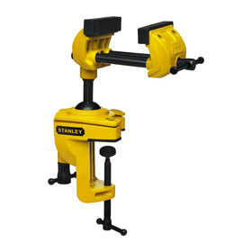 Stanley 83-069M Maxsteel multi-angle base vise, front view for versatile clamping.