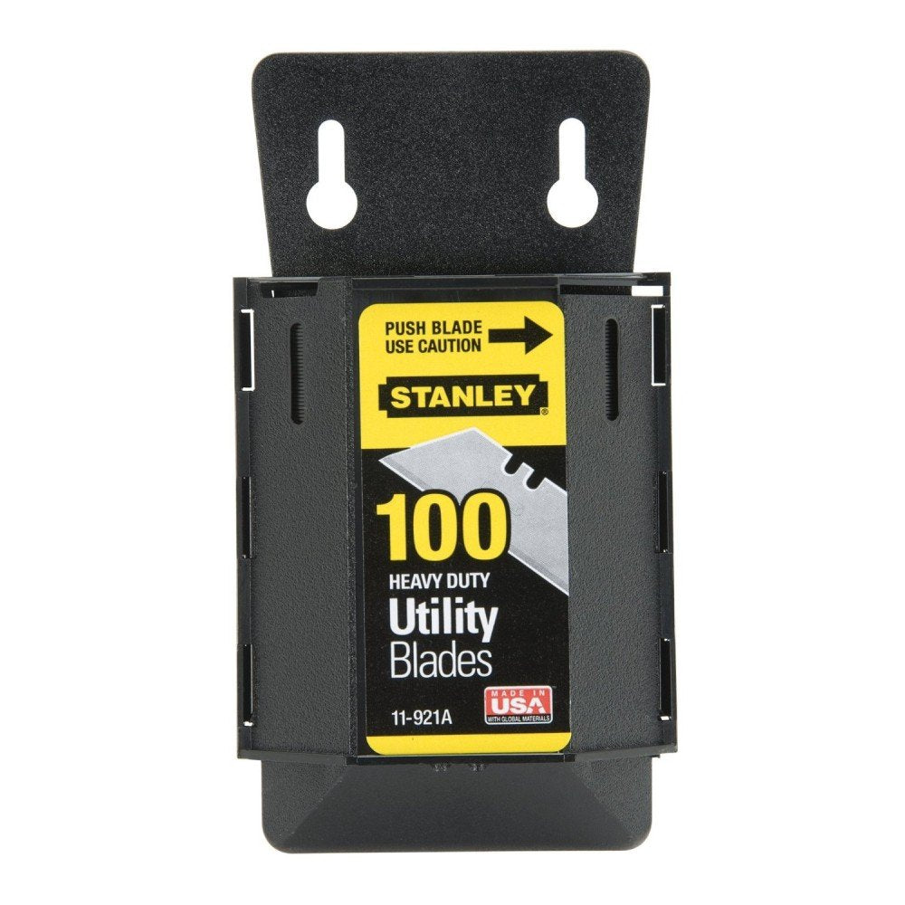 STANLEY HD100PK blades lined up for precise, clean cuts.