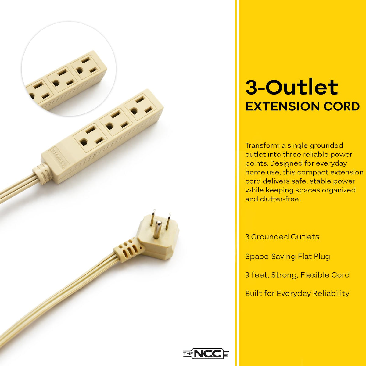 STANLEY CordMax flexible, tangle-resistant design for easy storage.