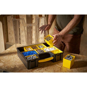 Stanley Deep Pro Organizer rugged high-impact shell built for tough job sites.