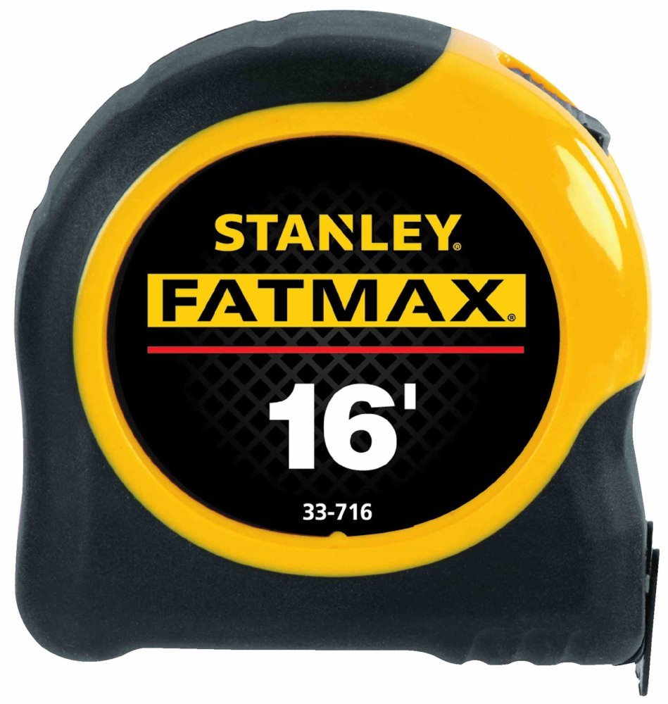 Stanley Fat Max 16ft tape rule with ABS case for durable, easy measurements