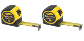 Stanley FatMax 16ft tape measure with bladeArmor coating for durability in framing tasks.