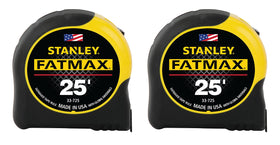 Stanley FatMax 25 ft tape measure with blade armor coating for lasting durability.