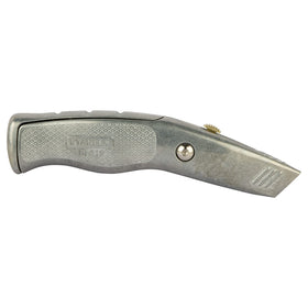 Stanley FatMax Snap Off Knife Pro blade guide in stainless steel for durable guiding.