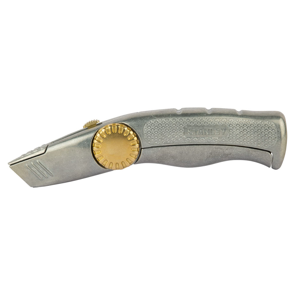 Stanley FatMax Snap Off Knife Pro with retractable blade for precise cuts.