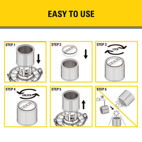 STANLEY HEPA filter dimensions 5-8 ID 6-9 L 7-7 H