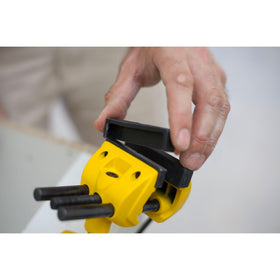 Stanley MaxSteel base area provides stable mounting for precise holds.