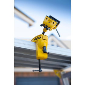 Stanley MaxSteel compact vise holds small parts securely during assembly.